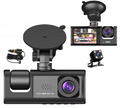 1080P HD Screen Dash Cam with IR Night Vision Loop Recording 3 Camera Vehicle DVR Recorder Black Box