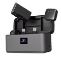 Vybe Vault For Creators M15 Mini Wireless Lavalier Microphone with AI Noise Reduction and Real Voice for Live Show Wireless Collar Clip Microphone