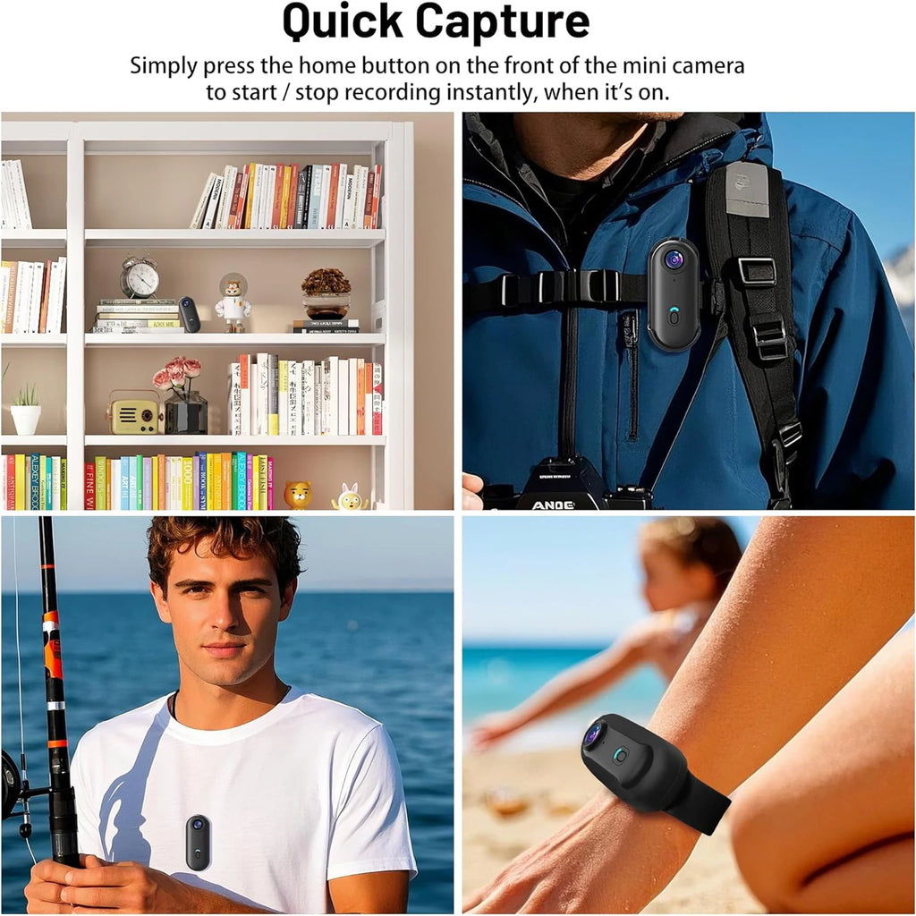 2026 Body Camera 1080P Action Camera with Wifi High Definition 1080p Digital Video Recorder  Support Small Thumb Size