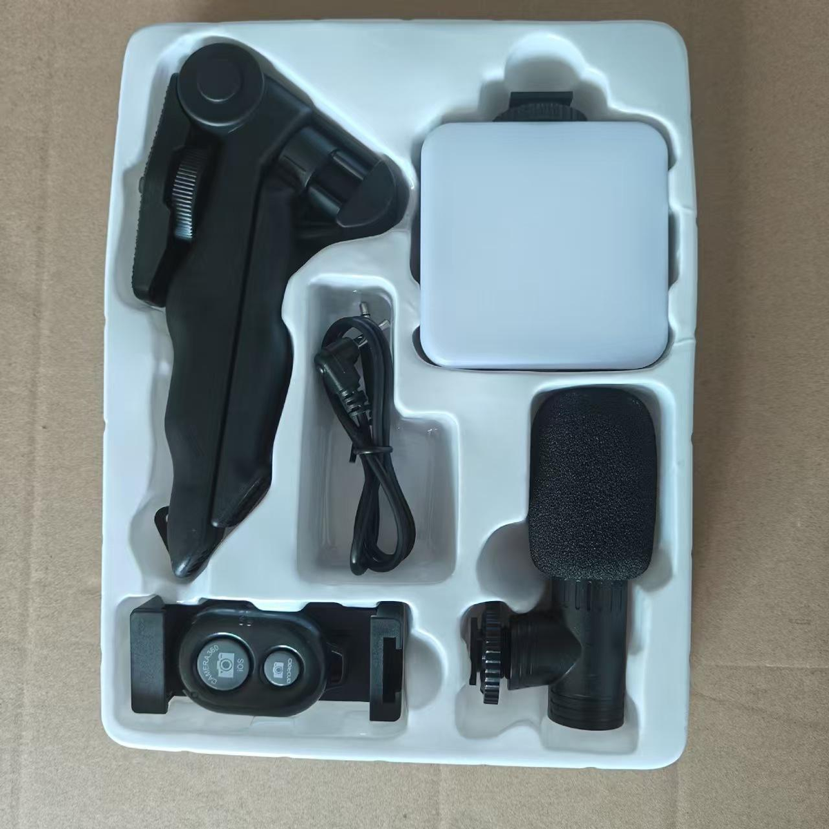 Professional Smartphone Video Making Kit with LED Light Tripod Mic YouTube Live Stream Vlog Bundle for Phone Recording