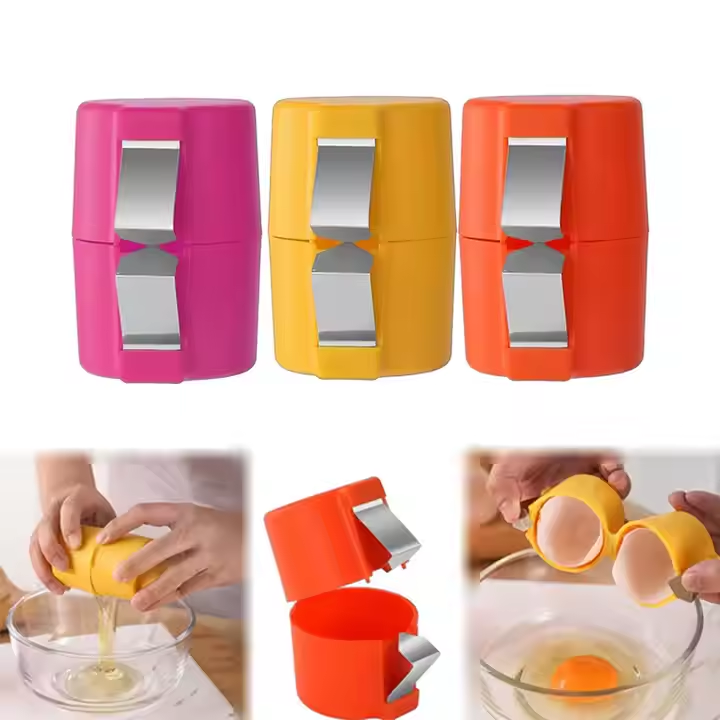 Factory Direct New Kitchen Gadgets Egg Raw Hard Boiled Peeler Egg Separator Handheld Tool Egg Shell Opener