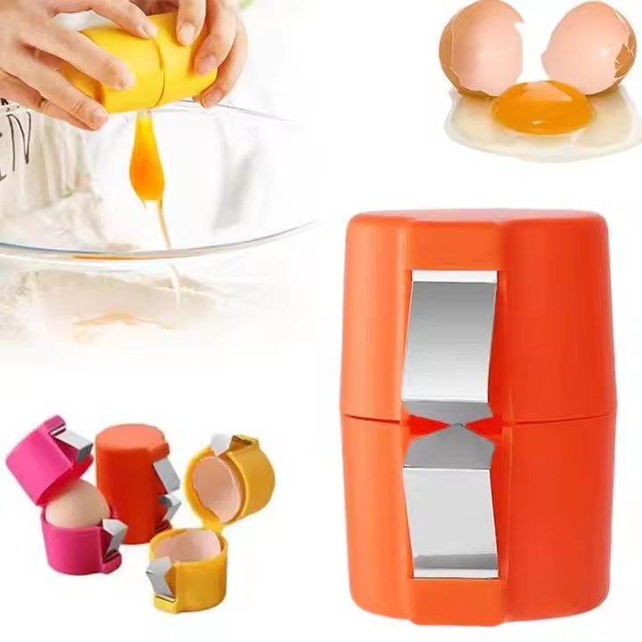 Factory Direct New Kitchen Gadgets Egg Raw Hard Boiled Peeler Egg Separator Handheld Tool Egg Shell Opener