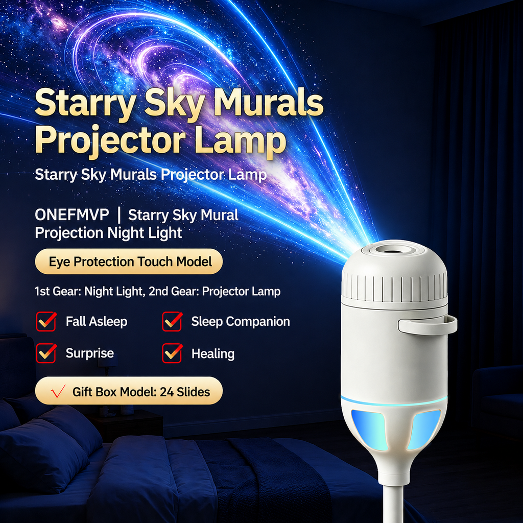 Mini Projector Small Night Light Bedroom Sleep Eye Protection Starry Sky Atmosphere Light USB Powered Intelligent Control